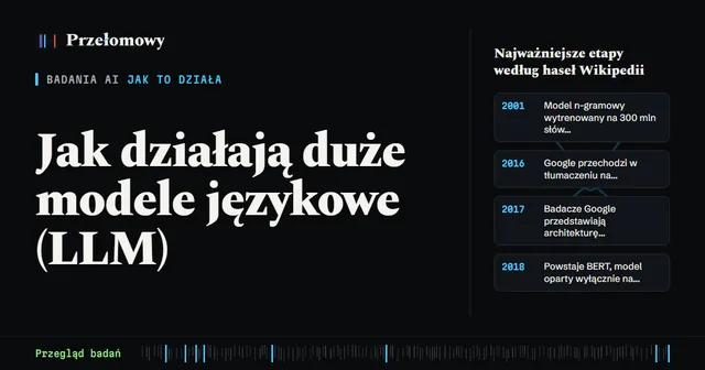 Jak działają duże modele językowe (LLM): od transformera po modele rozumujące